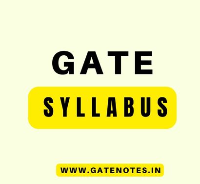 GATE Syllabus 2024